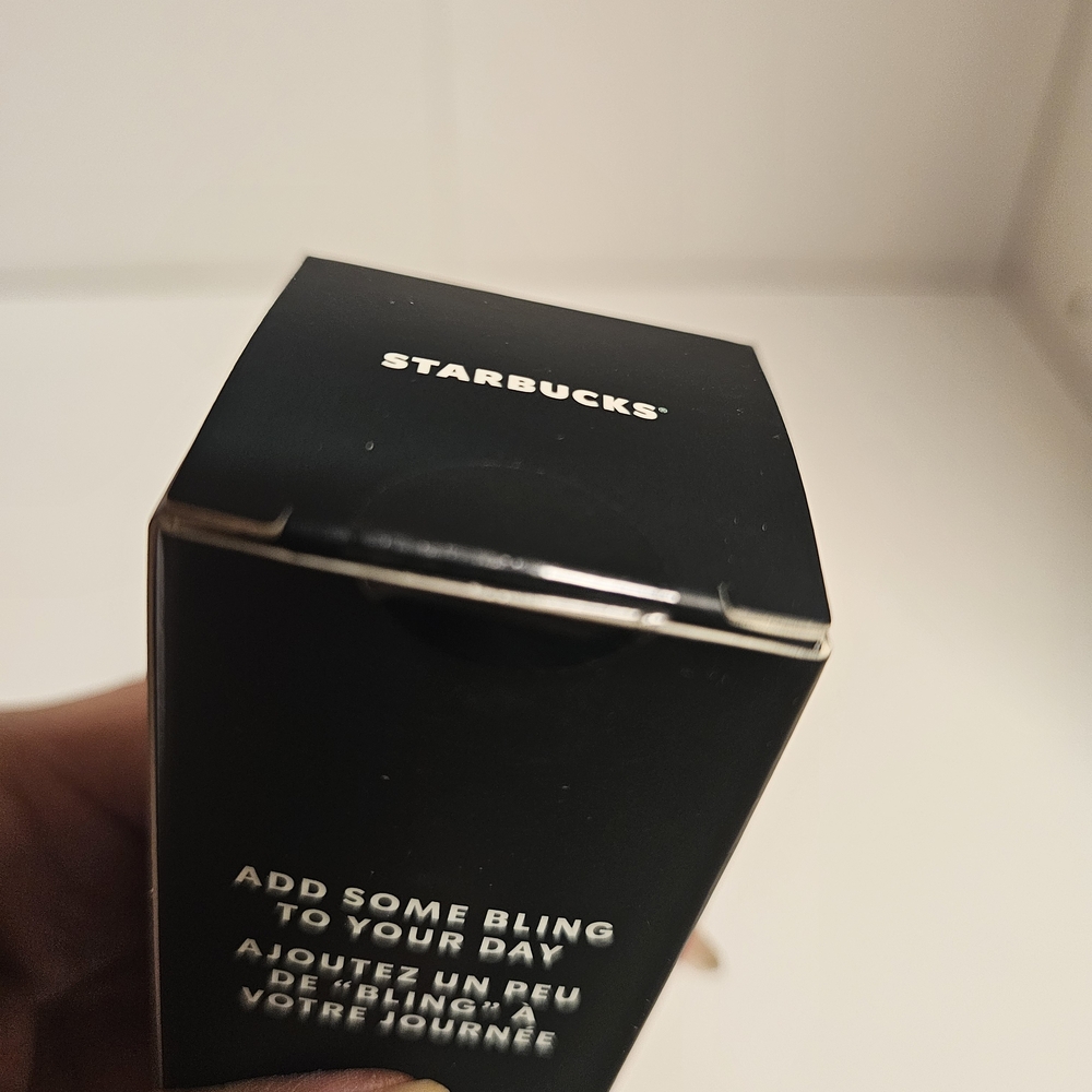 NEW Starbucks Soft Touch Studded Pink "Lemonade" Keychain - Picture 3 of 4
